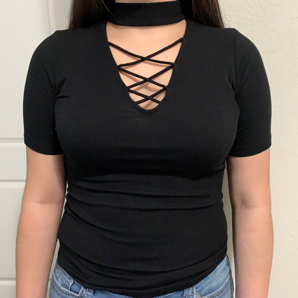 Ambiance Crisscrossed Shirt👍🏽